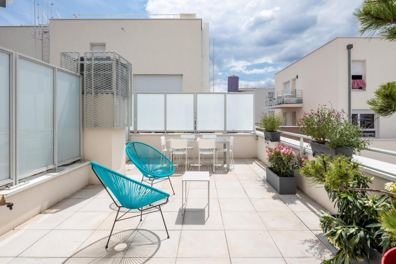 Appartement De Standing Avec Grande Terrasse 빌뢰르반 외부 사진